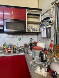 مطبخ HDF تركي اصلي وياا غسالة بداخلة وكلش نضيف وحلوو السعر مليون رقمي ...