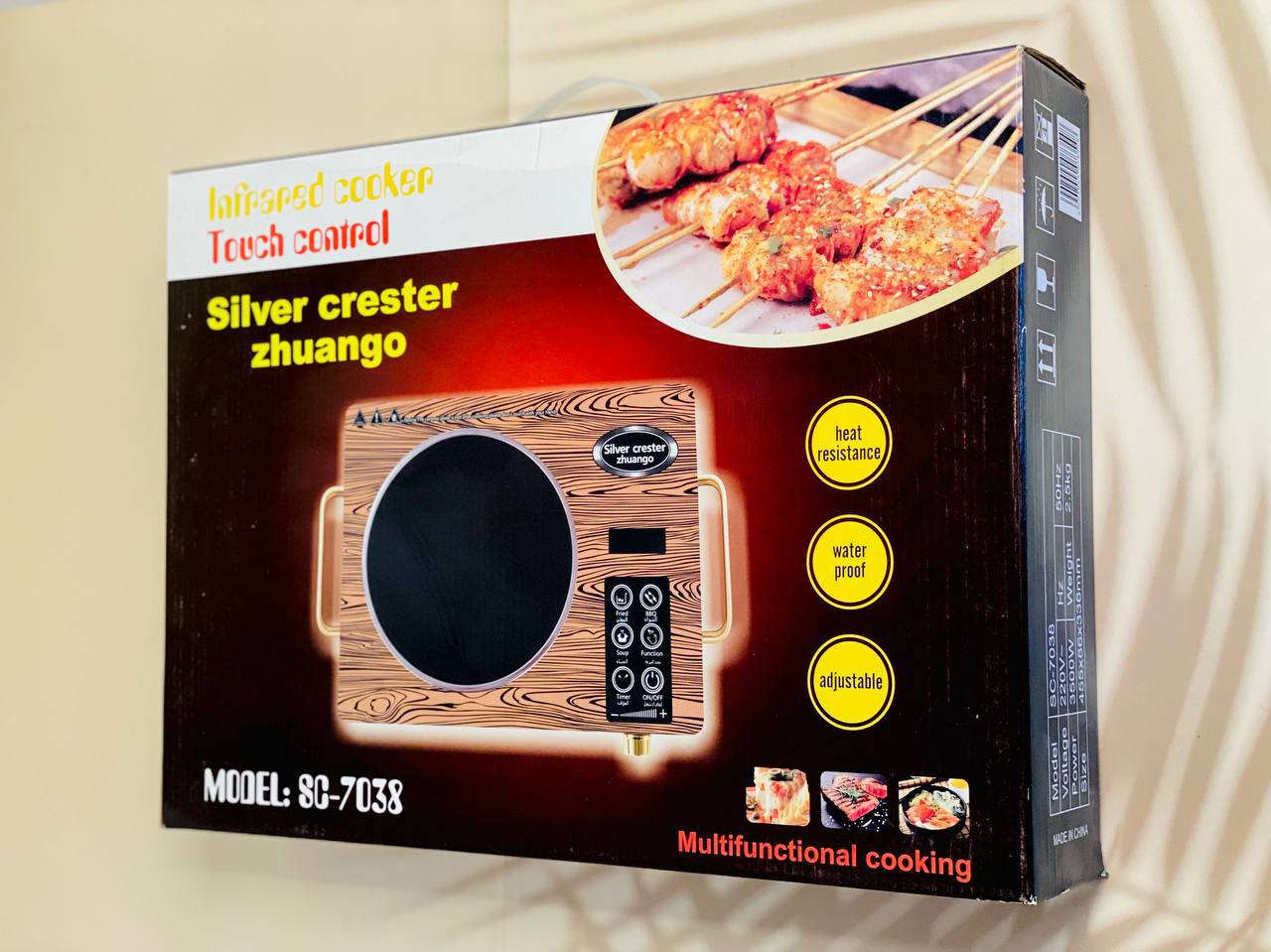 جديدنا ♥️
طباخ ليزي الالماني اصلي 🇩🇪🇩🇪
بقوة 4000 واط. 
طباخ ليزري كهربائي سلفر كرست الالماني🔥🇩🇪🇩🇪
يعمل بـ جودة وكفائة عالية وحدة تحكم باللمس
المميزات :
-وحدة تحكم تعمل بواسطة اللمس. 
-مؤقت بشاشة LED. 
-مؤقت يمكن ضبطه لمدة 3 ساعات. 
-مفتاح إيقاف تلقائي للسلامة. 
-نضام حماية من التسخين الزائد. 
-سطح بارد وطهي سريع. 
-تعمل مع الاواني المعدنية. 
متوفر بحجم عين واحدة. 

المنشأ الماني 🇩🇪💯
ماركة سلفر كريست🇩🇪
 
🚘 يوجد خدمة توصيل لجميع محافظات العراق 🚘


**إذا كنت صاحب هذا الإعلان وتريد حذفه لأي سبب، رجاءا أرسل رسالة إلى الدعم الفني**