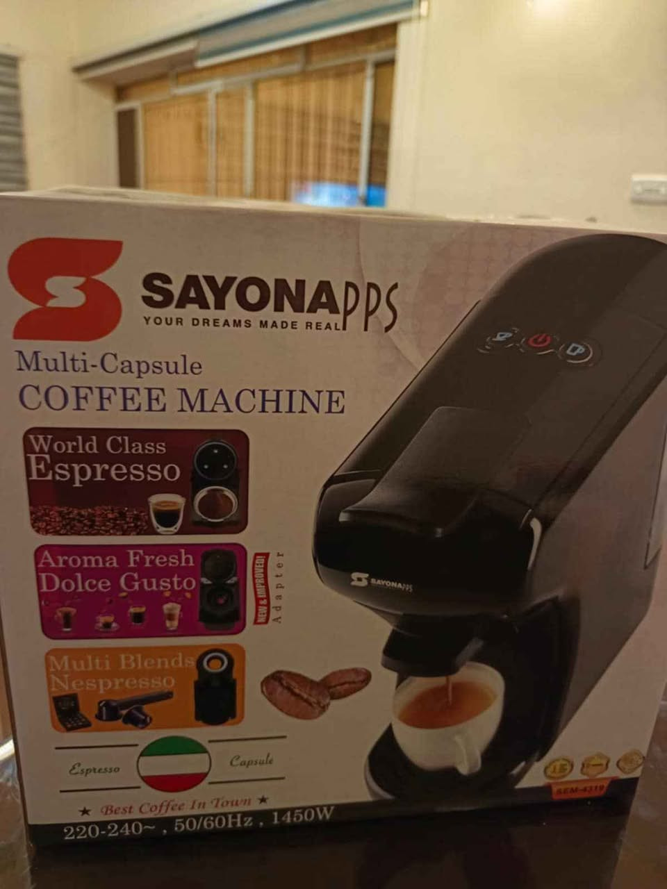 محضرة أقراص الكبتشينو والقهوة واحد في 3 استخدام قليل ماركة سايونا السعر 110 الف بغداد, العراق


**إذا كنت صاحب هذا الإعلان وتريد حذفه لأي سبب، رجاءا أرسل رسالة إلى الدعم الفني**