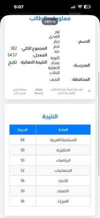 مدرسة بغداد الأهلية للبنات • ثانوية أهلية النجف • تسجيل طالبات النجف •...