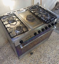 طباخ ستيل • ٥ عيون • فرن شغال