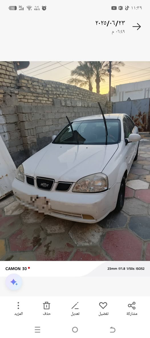 السلام عليكم
اوبترا 2004 للبيع كير عادي .. مكينة وكير جدد... تبريد شغال سنوية جديدة وهزه جديدة... رقم بابل نكليزي بسمي... السيارة نظيفة وبلادية بيها فقط خياسات قليلة بالدوس وبالبيبان... بس ما بيها أي ضربة أو حادث.... رايدها ب ٥٠ وبيها مجال... 
رقمي... ***********
