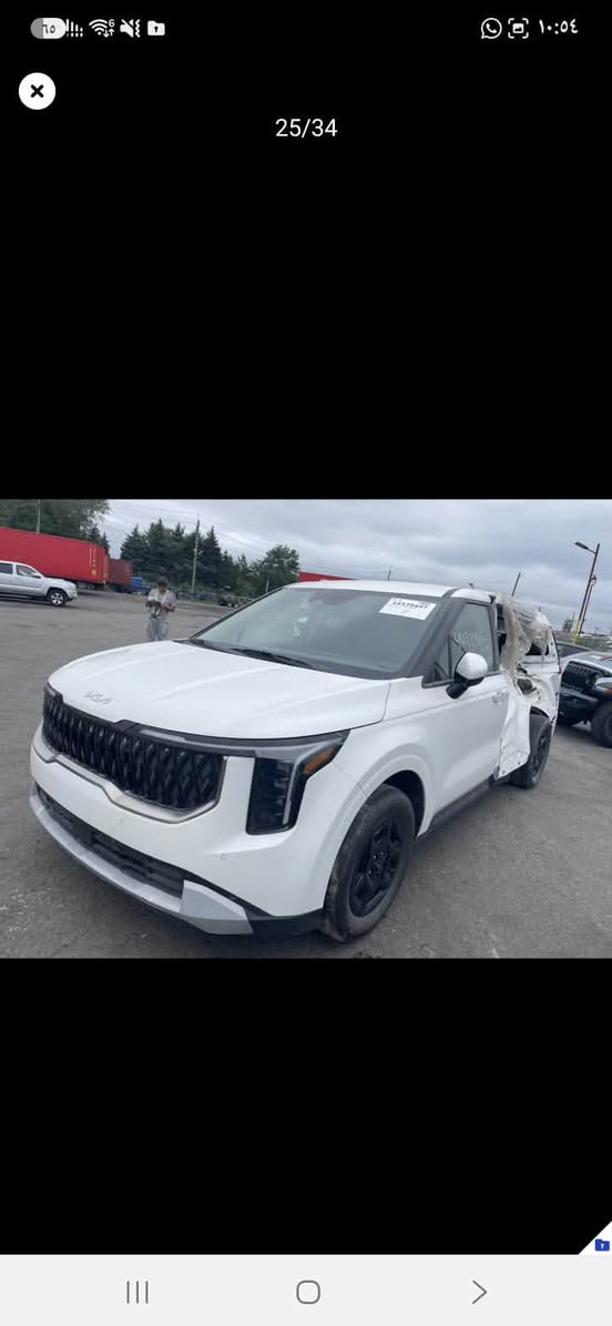 كرنفال 25 Lxs حادث موظح 70 يوم توصل عقبه سعر 155 داخل الحاويه بدون كمرك ولاتصليح تدخل شهداء ***********
