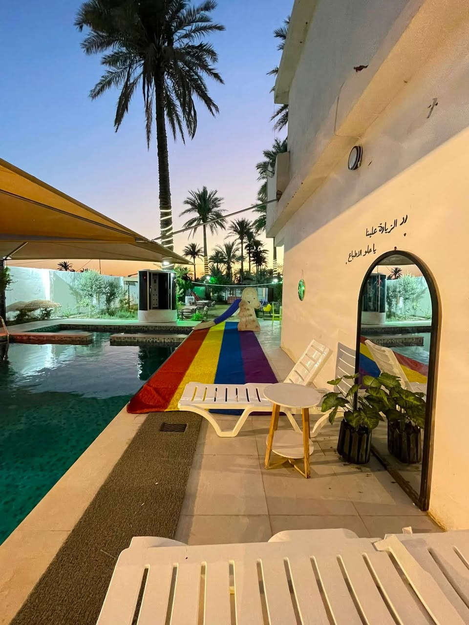مزرعة تعلولة للايجار اليومي 🌾✨

☀️ الشفت الصباحي: 150 ألف دينار فقط.
 🌙 الشفت المسائي: 200 ألف دينار فقط.
🏡 المزرعة مجهزة بالكامل بكافة الخدمات:
 🏊‍♂️ مسبح كبير، نظيف، ومعقم بالكامل.
 🌳 حدائق واسعة وجلسات خارجية مريحة.
 🎛️ منظومة صوت وإضاءة مميزة للسهرات.
 🥩 مكان مخصص للمشاوي (باربيكيو).
 ❄️ صالات مكيفة ومجهزة بالكامل.
📍 الموقع: بغداد - البعيثه - عرب جبور
📞 للحجز والاستفسار:     ***********
