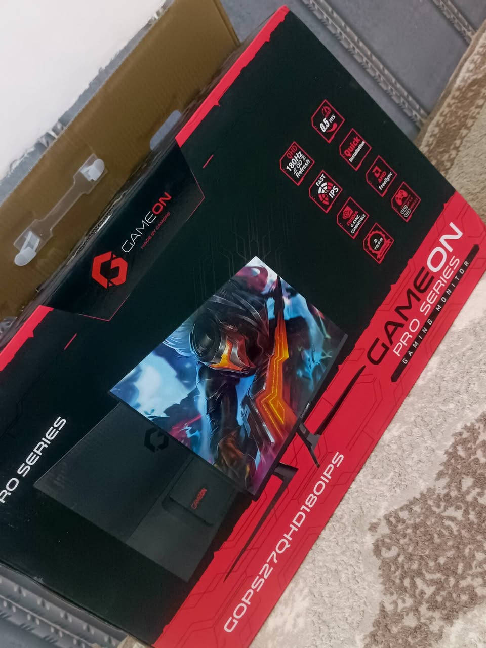 (Gaming PC) للبيع 🎮🔥

المواصفات:• المعالج: Intel Core i5-12400F• المذربورد: ASUS PRIME H610M-K D4• كرت الشاشة: ASUS Prime Radeon RX 9060 XT 16GB• الرام: 16GB (8×2) DDR4 3200MHz• الخزن: Lexar M.2 NVMe سعة 1TB• الكيس: Lovingcool LC-T2 مع 3 مراوح• المشتت: Cooler X2000• الباور سبلاي: RUX 650W

شاشة GameOn Pro Series للبيع 🎮

المواصفات:
• حجم الشاشة: 27 إنج
• الدقة: QHD (2K)
• نوع الشاشة: IPS
• معدل التحديث: 180Hz
• زمن الاستجابة: 0.5ms
• تدعم FreeSync
• مناسبة للألعاب وذات صورة سريعة وواضحة

الحالة: جديدة / نظيفة جداً
وصل الضمان موجود ✔️ مع وصل pc 

للاستفسار خاص.***********
مكان: كربلاء المقدسة 
ملاحظه الكرت حته فور كي يشغلك تكدر تبحث وتشوف 
ملحقات كيبورد من ريد دركاون
ماوس هايبر اكس 
ماوس باد 
مضخم سماعات 
مع واير نت الاصلي تايگر 20M
مع جوستك من ريد دراكون 
ملاحظه اي قطعه للبيسي ول ملحاقات كراتنيه كلهن موجوده وضمانات 
ولكرت ضبطته عل ارقى اعدادت كفاءة وقوه
