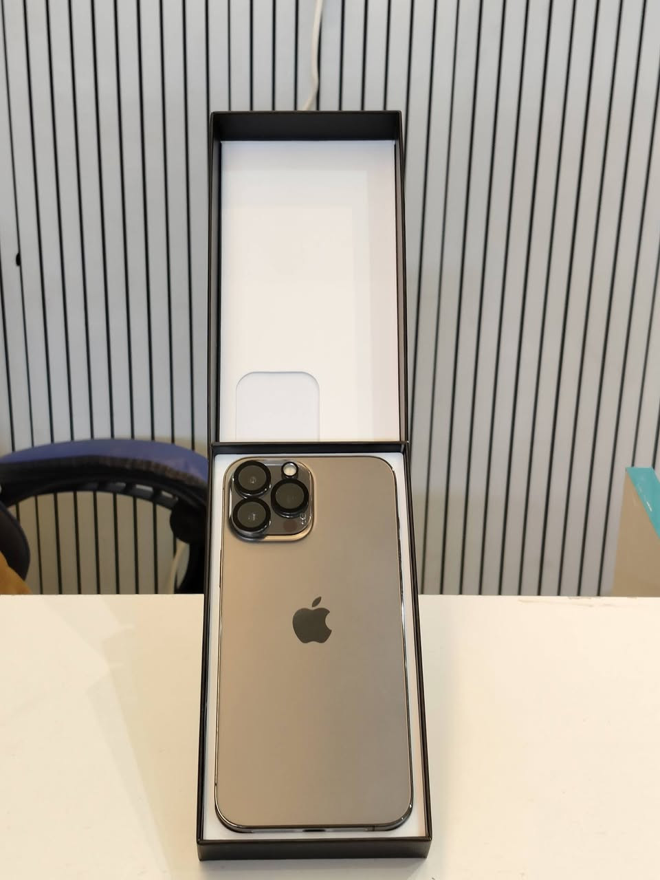 أيفون : 13 برو ماكس 
اذكره : 256
بطاريه : 83 بلادي على وضع الشركه 
نظافة : 100%
ملحقات : كارتون مطابق الجهاز الجهاز مكفول بلادي 
ضمان : سبوع اي خلل بالجهاز يرجع 
متوفر : مركز آبل للهواتف الديوانية قضاء الشاميه 
الاستفسار : ***********. + خاص + واتساب
