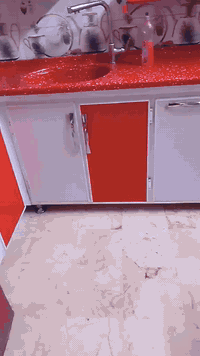 كاونتر ألمنيوم نضيف فوال ثلاجه جديده مكاني مدينه لصدر 07728156377