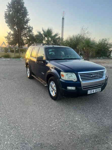 سلام عليكم
فورد اكسبلور موديل 2007 
حادث باب خلفي فقط 
ايرباك سليم 
شرط كير محرك مامفتوح
رقم اربيل شرط تحويل  
مواصفات
تبريد قطعتين 
كشن كهرباء 
نظام Abs 
كاميرا خلفية
شاشة كبيرة 
نضام فور ويل
داخلية لونين 
السعر95 وبي مجال 
للأستفسار ***********
