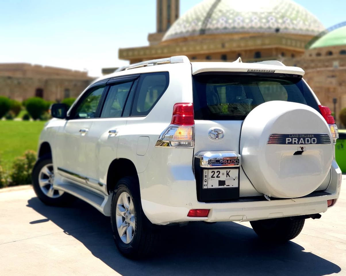 TOYOTA PRADO 
مودیل 2010
مواصفات TXL 
المسافة المقطوعة 190 KM
محرک 4 سلندر
فقط بیها جاملغ صبغ و  ۲ مکان تعدیل بارد
بدون دواخل بدون ایرباگ
داخل بیجي مواصفات خلیجي
کامیرا و شاشە ایباد
ثلاجة
السعر 187 ورقە و مجال قلیل
کیر + محرک + تبرید + تحویل بشرط
رقم + سنویە + هزە کلها جدید
ملاحظة : فقط قبخ محرك مفتوح
*********** موجود واتساپ ـ ڤایبر أربيل, العراق
