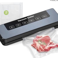 جهاز تفريغ الهواء وتغليف الأطعمة (Vacuum Sealer).  الوظيفة: إزالة الهو...