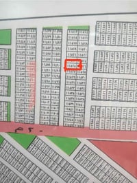 للبيع قطعة ارض المساحة 100 متر في مقاطعة  3/10 قريبة علة شارع 20 القطع...