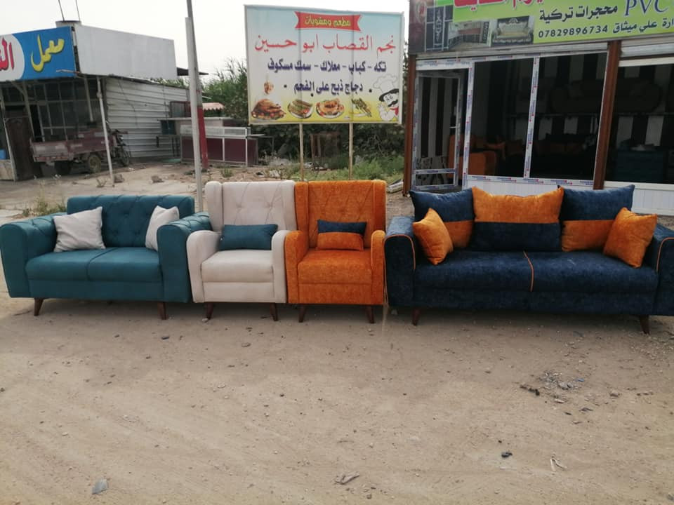 سلام عليكم احلا وارقئ الموديلات تجدوهافي معرض الشمس    تخمم ١٠ مقعد 
تخم ٨ مقعد   تخم ٧ مقعد.        ديوان.    حسب الطلب تفصال 
خشب جام روسي بلوك اسود سفنج مؤميز درجة اولئ القماش وتر بروف تركي 
ديوان تفصال سعر المتر ٩٥ الف  ضمان ٣ سنوات  الاتصال *********** علي الذهبي   لخاص مفتوح

مستعدون لتجهيز المعارض بل جملة
