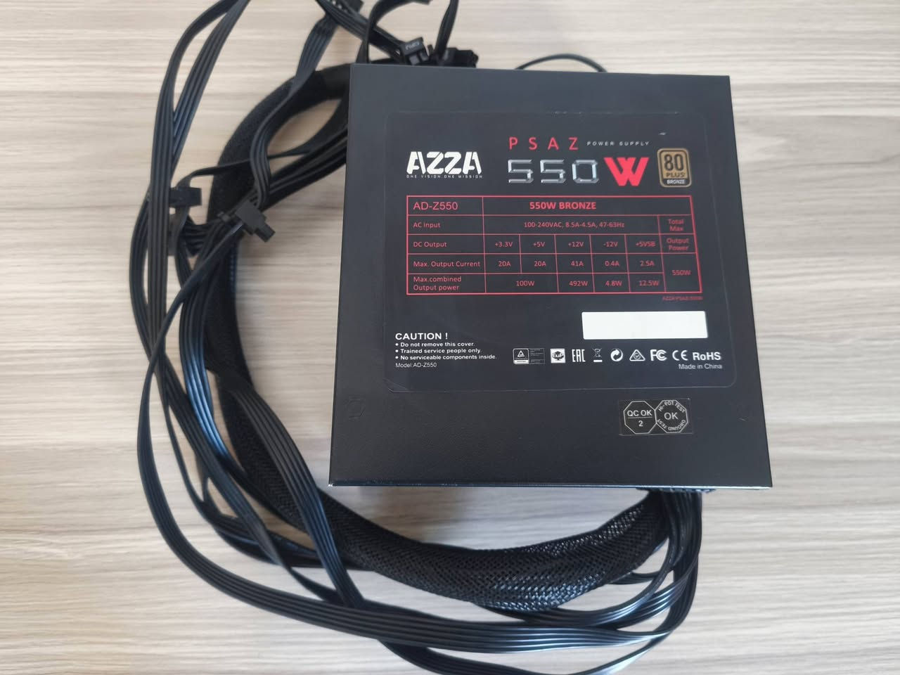 السلام عليكم 
بورسبلاي مستخدم نظيف جداً بالكارتونه للبيع
AZZA 550w 80+ BRONZE 
السعر 50 الف (سعر ثابت)
مكاني بغداد ومتوفر توصيل


**إذا كنت صاحب هذا الإعلان وتريد حذفه لأي سبب، رجاءا أرسل رسالة إلى الدعم الفني**