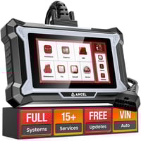 هذا الجهاز هو ANCEL DS200، وهو ماسح ضوئي ذكي وشامل لتشخيص أعطال السيار...