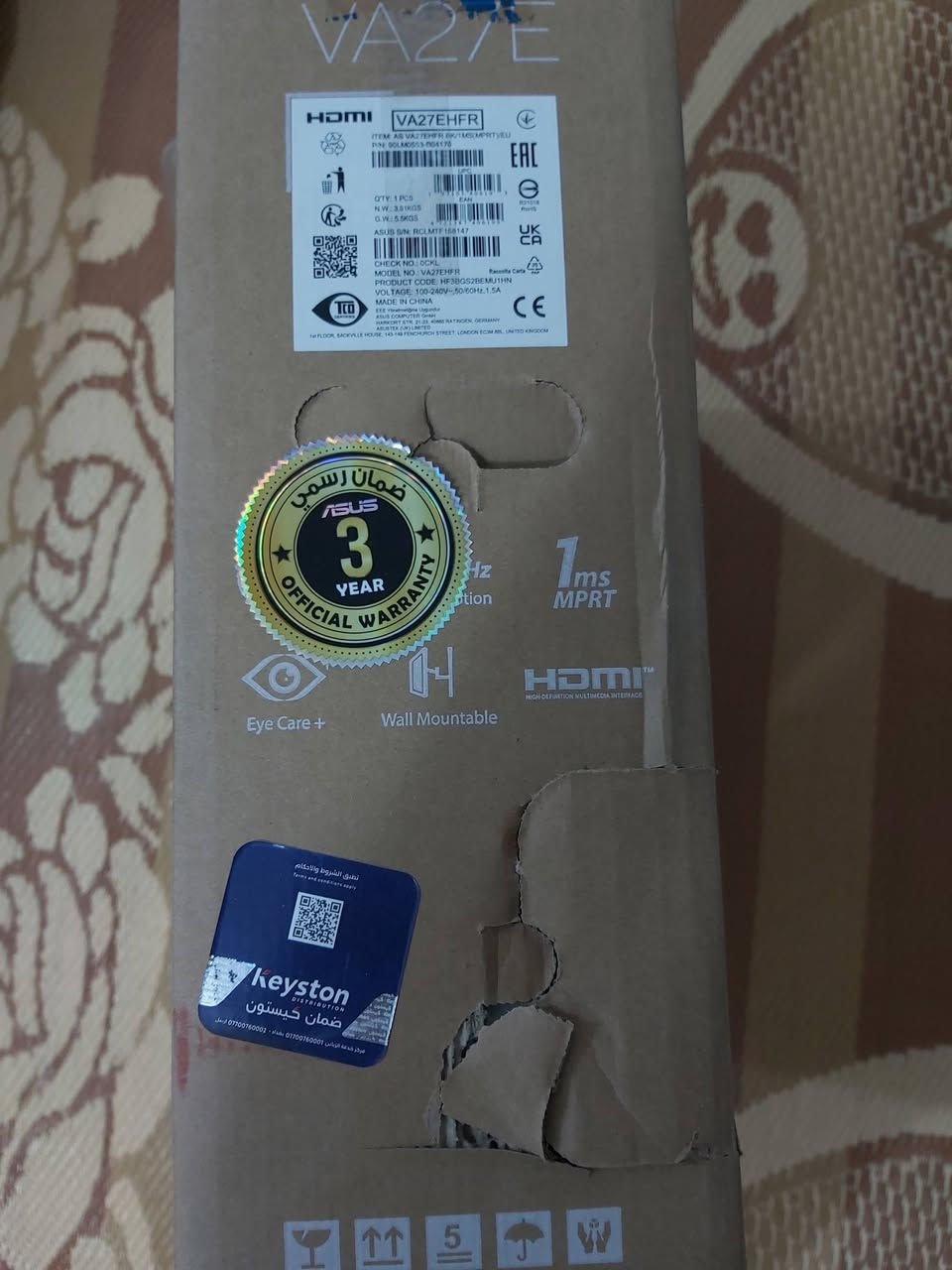 السلام عليكم
شاشة اسوز حجم 27inch FHD
بنل ips
100hz
1ms 
شاشة نضيفة وكامل ملحقاتها الاصلية سعر 140 الف مكاني كربلاء


**إذا كنت صاحب هذا الإعلان وتريد حذفه لأي سبب، رجاءا أرسل رسالة إلى الدعم الفني**