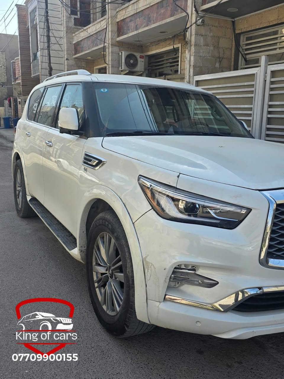 انفنتي QX80
☑️   موديل 2018
السعر 235 ورقة
☑️   فول مواصفات 
☑️  عدد المقاعد 7
☑️  8 سلندر محرك 5600
☑️   دبل جام مانع للضوضاء
☑️   بصمه
☑️   صندوق كهربائي
☑️   مقاعد كهربائية
☑️   مقاعد وسط نوع VIP
☑️   مقاعد خلفية كهربائي
☑️   لايت عدسة زنون 
☑️   تحكم ستيرن
☑️   مثبت سرعة
☑️   صندوق كهربائي
☑️   تشغيل عن بعد
☑️   انارة ترحيب 
☑️   مراية شفط مع نزول على البك 
☑️   شاشة لمس
☑️   لايت عدسة يصعد و ينزل
☑️   تحكم ستيرن 
☑️   3 قطع تبريد
☑️   وبعد مواصفات اكثر
☑️   حادث جاملغ الصدر نفسه بامريكا والعراق وبيها باب السائق معجون وصبغ
☑️   وباب الخلفي توحيد لون
☑️   باب الخلفي جهة الصدر نص بارد
☑️    جاملغ جهة الصدر تبديل وصبغ
☑️   ماشية 101 ميل
📍   بغداد حي الجهاد
📞   *********** 
       متواجد واتس اب بغداد, العراق

