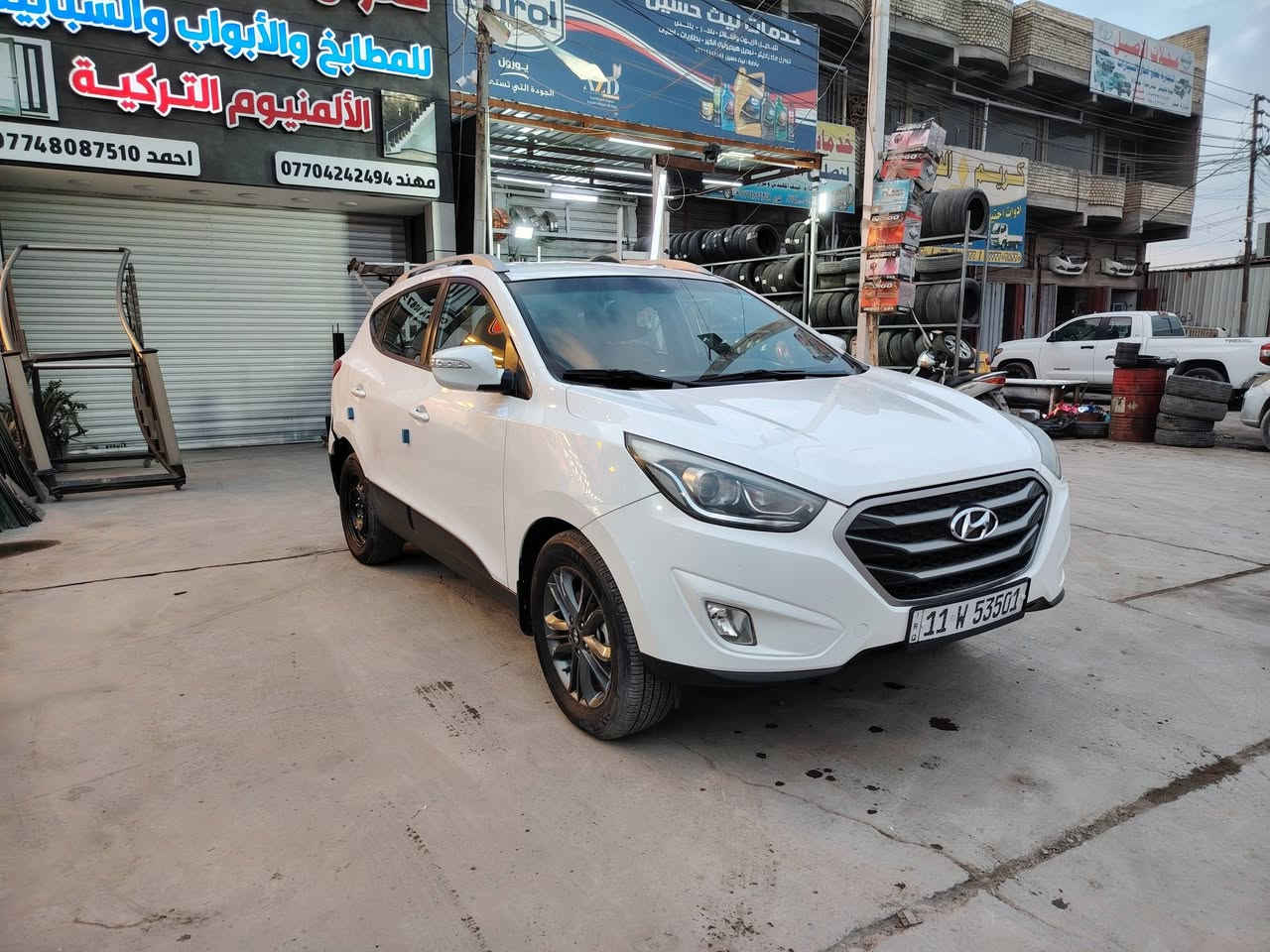 السلام عليكم اخوان للبيع هونداي توسان خليجي مويل ٢٠١٥ رقم بغداد دولي تحويل مباشر ماشيه 72الف فقط مكفوله من الشخط فقط هذا الحادث برغي مامفتوح بيها للاتصال ***********مكانها بغداد
