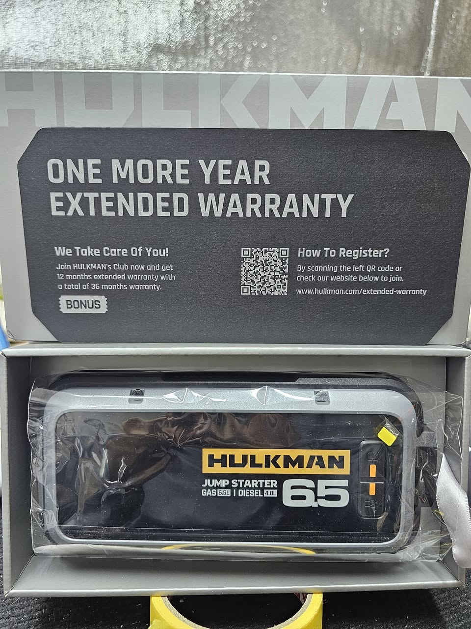 🚗⚡ للبيع: Hulkman Jump Starter 6.5
✨ بور طاقة للسيارة / مشغل بطارية احترافي –  جديد بالكرتون
🔋 مناسب لمحركات:
بنزين حتى 6.5 لتر
ديزل حتى 4.0 لتر
🔹 تشغيل سريع عند ضعف أو نفاد البطارية
🔹 تصميم قوي ومتين
🔹 مؤشر طاقة واضح
🔹 سهل الاستخدام وآمن
🔹 مناسب للسيارات، الدفع الرباعي، وبعض المركبات الأخرى
🎁 ميزة إضافية:
إمكانية الحصول على سنة ضمان إضافية عبر التسجيل في موقع الشركة


**إذا كنت صاحب هذا الإعلان وتريد حذفه لأي سبب، رجاءا أرسل رسالة إلى الدعم الفني**