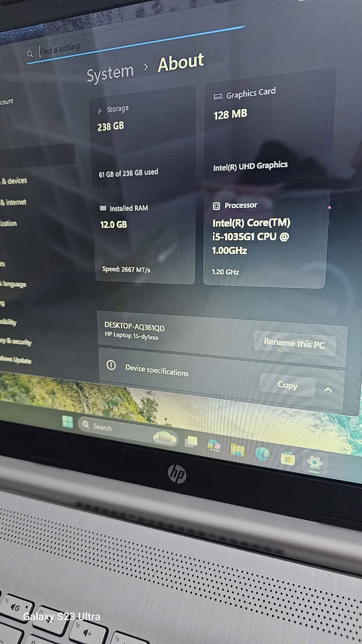 HP 15-DY5073DX

🔶CPU: i5-1035G1  المعالج جيل 10

🔶Display: 15.6 - inch

🔶Screen Resolution:1366X768

🔶GPU :Intel Iris XE Graphics كرت الشاشة,

🔶RAM: 12 GB    الرام

🔶HARD: 256 GB SSD.  الهارد

🔶Windows 11 Pro.

السعر 350 الف

يوجد توصيل لجميع المحافظات بغداد, العراق


**إذا كنت صاحب هذا الإعلان وتريد حذفه لأي سبب، رجاءا أرسل رسالة إلى الدعم الفني**