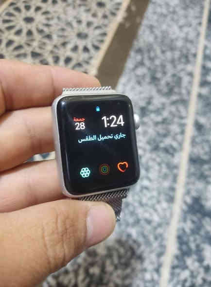 سلام عليكم ورحمه Apple Watch للبيع او مراوس جيل الرابع
بطاريه83 غنيه ع تعريف شرط إذ مو ثكيله واصليه ترجع تربط ع ايفون فقط فول مواصفات مكاني فلوجه حي شهداء سعر 150 الف قفل اتصل***********واتساب
