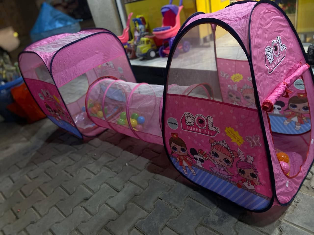 ✨🏕️ خيم أطفال ممتعة وآمنة! 🏕️✨

حوّل وقت اللعب إلى مغامرة لا تُنسى مع خيم الأطفال الرائعة لدينا!
صممت خصيصًا لتكون:
✅ خفيفة الوزن وسهلة التركيب
✅ آمنة ومريحة
✅ ألوان ورسومات جذّابة تبهج الصغار
✅ مثالية للاستخدام داخل المنزل أو في الحديقة

🌟 متعة، خيال وإبداع في مكان واحد! 🌟

📞 للحجز أو الاستفسار: [رقم الهاتف]
📍 زورونا في: [اسم المتجر/الموقع]

🎈 خيم الأطفال... عالم خاصّ لصغاركم! 🎈
#مكتبة_الولاية كوت حي جهاد نهايه شارع صبر
***********
