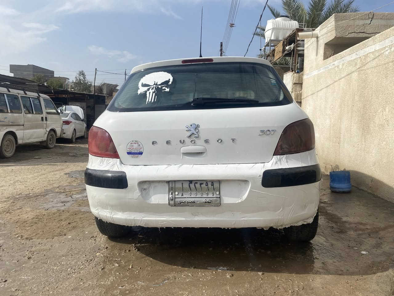 بيجو307مكفولة من صبغ وتبديل محرك وكير مكفولات حدادية جديدة كهربائيات جاهزة تخم تاير سعر 43وبي مجال ***********
