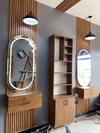 ديكور صالون حلاقة • ٥٠+ تصميم • بغداد حي العدل