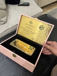 آيفون ١٤ برو ماكس • ٢٥٦ • مطلي ذهب عيار ٢٤