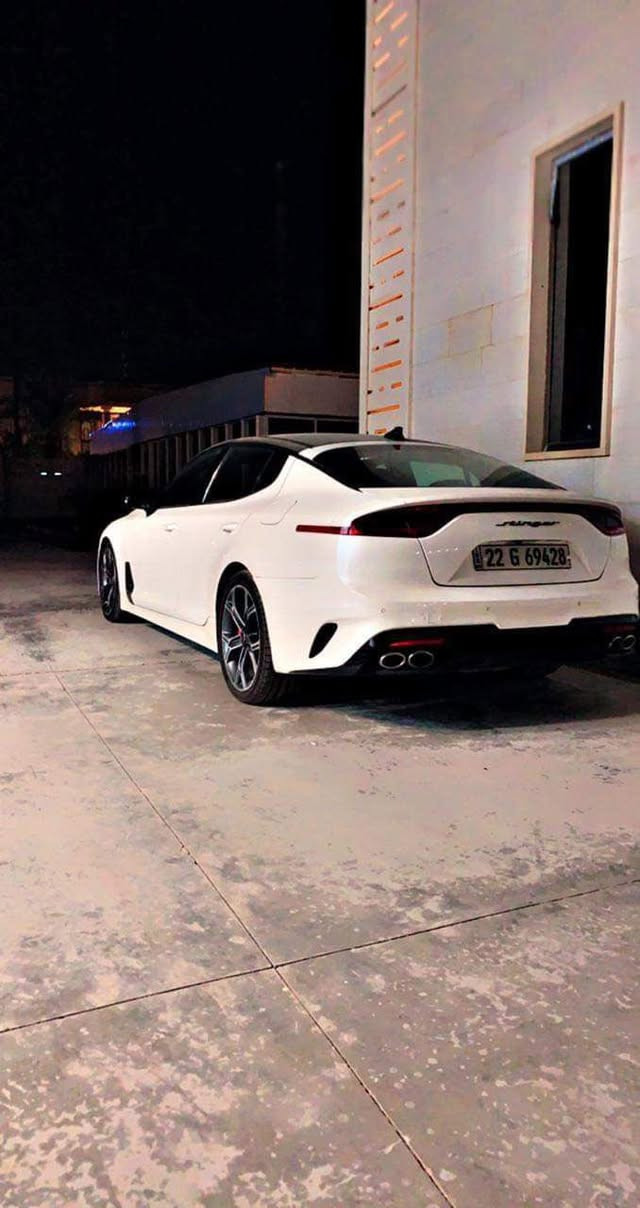 كيا ستنگر موديل 2018 GT2
مكينة V6 تون تيربو عليهة تزويد ستيج وان يم گراج كاربون 

المواصفات 

داتة شو 

گير ماوس 

كشنات تدفئة تبريد 

مقاعد خزن ميموري 

مقاعد الامامية كهرباء 

شفتات ستيرن 

رادار امامي وجانبي خلفي 

توقف ذاتي 

اطفاء ذاتي

قيادة ذاتية وتحديد مسار 

صندوگ كهرباء ينفتح عند الاقتراب 

مري شفط 

بنوراما 

داخل كاربون فايبر 

فجوج برمبو 

السيارة تو ويل دفع خلفي 

ماشية 55000

عليهة صيانة وتزويد يم گراج كاربون 

الحادث بامريكا كلش بسيط بون ايرباك مجرد فعصة بالبنيد 

وداير الجاملغ الخلفي صبغ فقط

السعر 185

0782 284 7564
