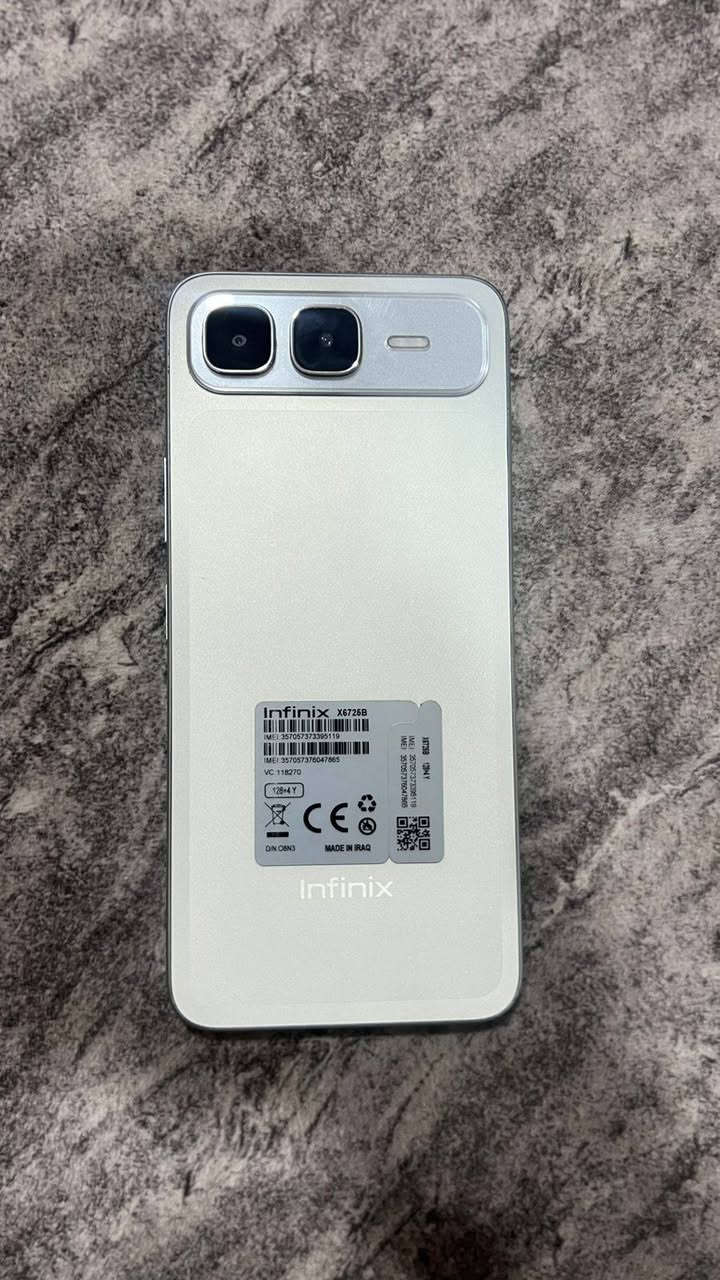 Infinix SMART 10 PLus جهاز

الذاكره التخزين 128 الذاكره الداخليه 4 الكامره 8 ميكا بكسل البطاريه 6000 ملي امبير السعر 180 الف ويوجد توصيل مجاني داخل الفلوجه او الصقلاويه لباب بيتك 
للأستفسار الرقم *********** وتساب + شريحه

