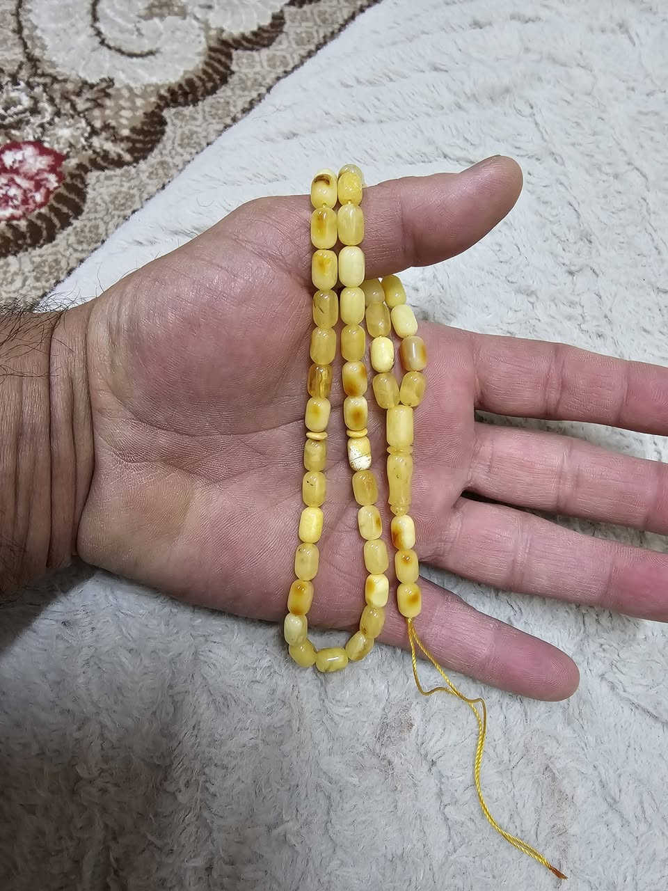 لعشاق النواعم ومسابح الجيب
مسبحه من الكهرب البلطيقي الحر الطبيعي قليل الشوائب 
شرط وضمان مدى الحياة بأصالة الخامة لاكبس ولاضغط ولا مسال ولامعالج ولاكهرب صيني 
وزن ١٢ غرام ٤٨ حبه قياس الحبه ٦×٩.٥ ملم


**إذا كنت صاحب هذا الإعلان وتريد حذفه لأي سبب، رجاءا أرسل رسالة إلى الدعم الفني**