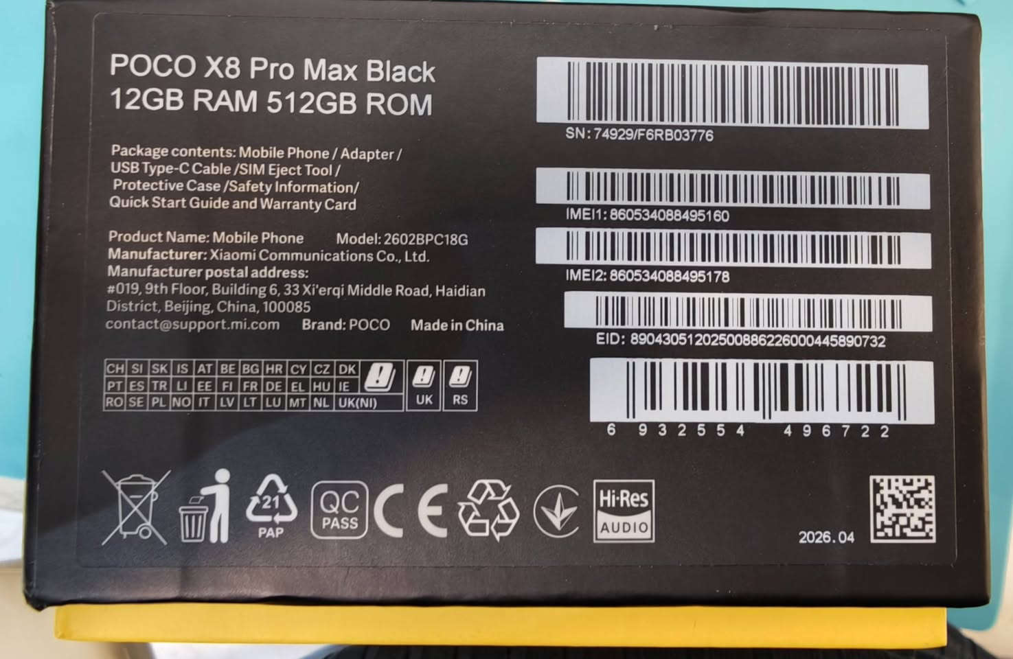 بوكو X8 برو بلس ذاكرة 512G رام 12GB
جهاز عرض غير مستخدم غير مفتوح ابدا مال عرض كان اخر قطعة سعره 650 الف الجديد 785 الف 
العنوان كربلاء


**إذا كنت صاحب هذا الإعلان وتريد حذفه لأي سبب، رجاءا أرسل رسالة إلى الدعم الفني**