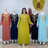 دشداشه نسائي • كشمير ايطالي • مقاسات 2XL-5XL