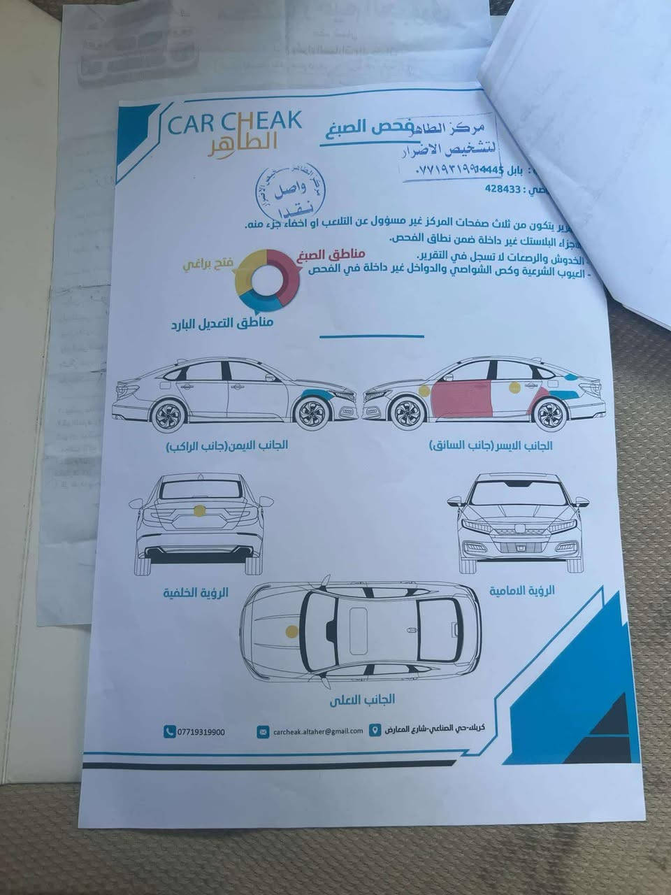 للبيع فقط
كامري 2007 وارد خليجي
حادثها جاملغ خلفي جهة السايق
السونار مرفق
محرك ٢٤٠٠
السنوية باسمي تحويل ثاني يوم 
مكاني واسط / مركز الكوت
السعر المطلوب ٩٠ ورقة
***********
