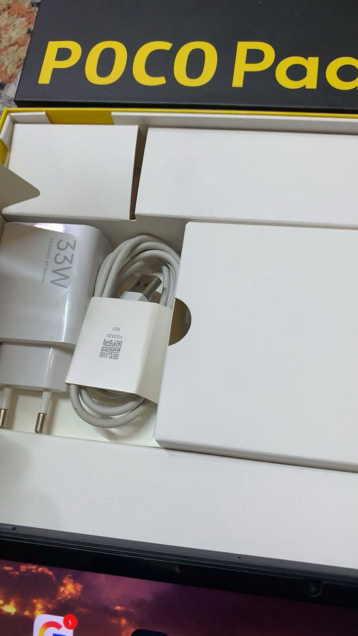 السلام عليكم
Poco Pad m1

المواصفات:

ذاكره 256 

16رام

شاشة كبيرة 12.1" 2.5k ,120HZ  + بطارية عملاقة بحجم 

12000mAh

معالج قوي snapdragon 7s gen4

مع اربع سماعات Dolby Atmos

جهاز نضافه 100 صار شهرين من ماخذه وغراضه كامله

للبيع او مراوي مع لابتوب

ومتواجد ع الواتساب ***********
