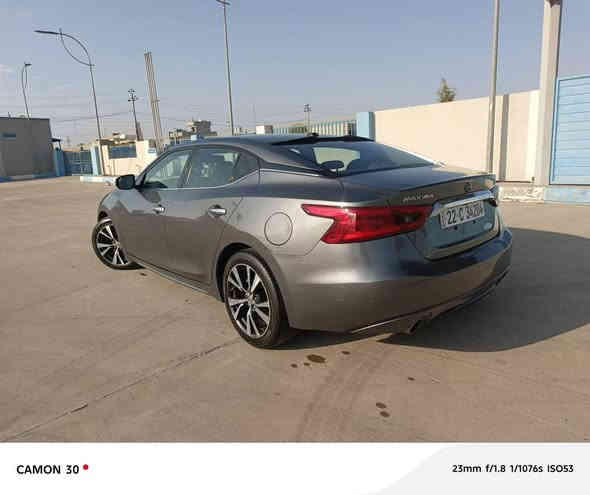 نيسان ماكزيمه موديل ٢٠١٧ SV
 فول بدون بانوراما
كوشنات جلدو هيتر 
شاشه كاميرا
مودي قيادة نورمال اسبورت 
استرين فول تحكمات 
تحديد سورعه 
كيرتوماتيك و عادي
محرك 6سلندر مامفتوح بشرط 
سيارة دخلت كلين اهنا صار بيها رش 5خمس قطع بدون دواخل و بدون ايرباك بشرط 
تحويل و غرامات بشرط 
سعر 108 بيها مجال للطيبين 
 *********** أربيل
