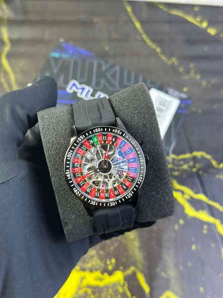 ساعه امزون اصليه 
ماركه MUKUO روليت 
اوتوماتيك موديل كلش راقي
مكينه اصليه حركه سلسه 
لامينوس بلكامل 
سير ربر  ٣٥ الف
***********
