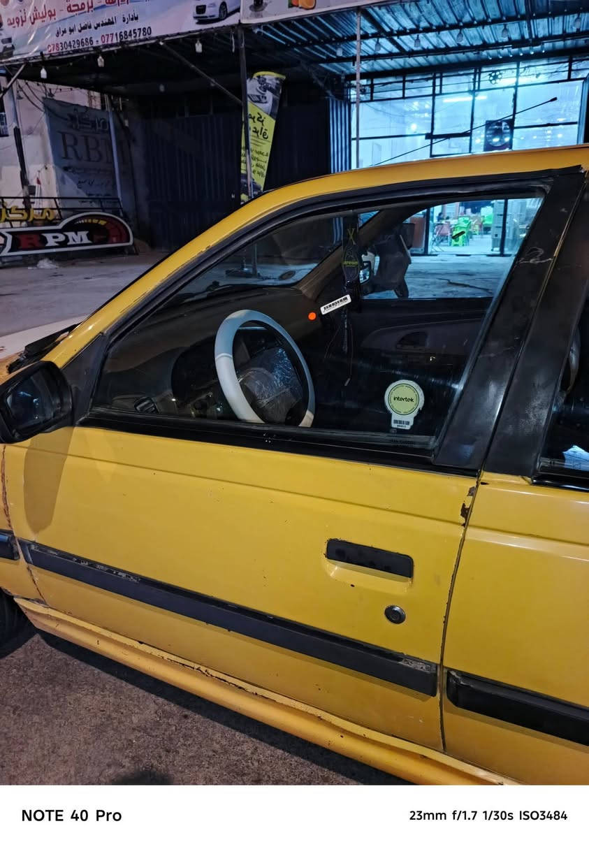 سلام عليكم بيجو 405للبيع 2013
كير مكينه خير من الله حداديه نص عمر تخم تاير صار اسبوع من شاده باتري جديد كهربائيات كله شغال سياره جاهززه رقم بغداد  مكاني كربلاء حي العسكري السعر 25وبي حك الجيه فقط للاستفسار اكثر ***********
