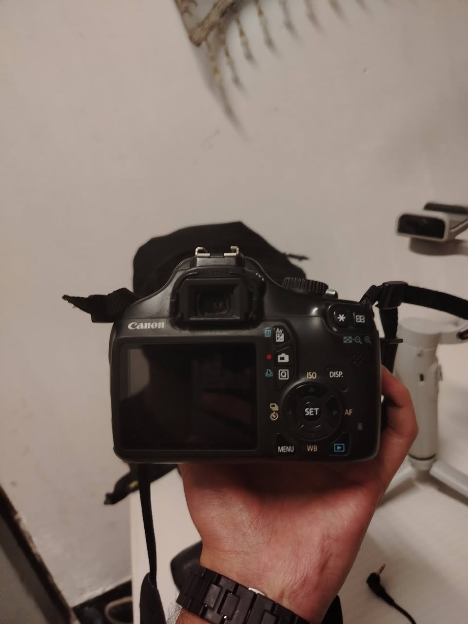 كانون دي 1100. نظيفة كلش  تحتوى على
عدسة 18.55 
كراب

حقيبة 
رام 16 
فلاش توصيل 
مانع اهتزاز للهاتف  
الحزام 

السعر 350 وبيهه مجال


**إذا كنت صاحب هذا الإعلان وتريد حذفه لأي سبب، رجاءا أرسل رسالة إلى الدعم الفني**