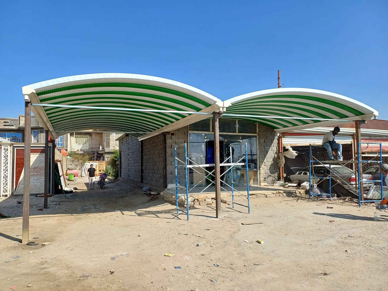 الحمدلله تم انجاز سقائف كيسبان في الناصريه بادارة حسان الحداد اتصال واتساب ***********   ***********
