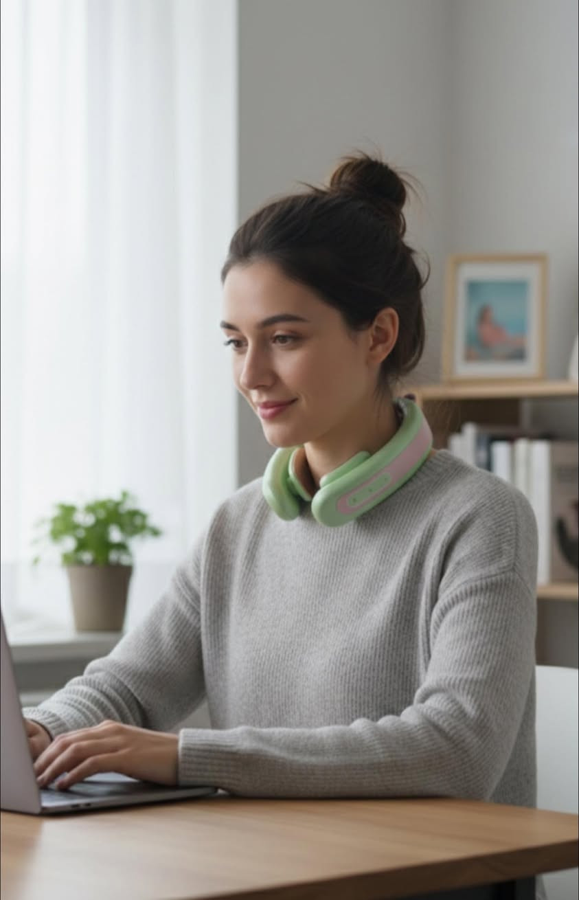 هذا الجهاز مو بس مساج عادي، هذا (علاج طبيعي) مصغر بالبيت. يشتغل بنبضات وحرارة خفيفة تريح الأعصاب وتخلصك من الصداع الناتج عن تشنج الرقبة. تقنية TENS الذكية: نبضات كهربائية خفيفة توصل لعمق العضلات وتفك التشنج بـ 15 دقيقة بس!
• تحكم كامل بالبلوتوث: اربطه بموبايلك واتحكم بالأنماط والدرجات بكل سهولة.
• خفيف وأنيق: تصميمه يجنن ووزنه خفيف، تلبسه وأنت تشتغل أو بالبيت وما تحس وبالنسبة للسعر، حالياً عليه عرض بـ [15 الف فقط علما انو سعره باقي المحلات يوصل ل 45 ابحثو عنه وتعرفون ] ماركة Bear معروفة بجودتها العالية وشكلها "الكيوت" والراقي


**إذا كنت صاحب هذا الإعلان وتريد حذفه لأي سبب، رجاءا أرسل رسالة إلى الدعم الفني**