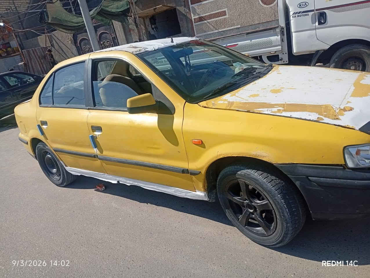 سلام عليكم سياره سمد موديل 9مصفره هيه او غرامات  مروريه   بيه تنقيص  قليل  كير و محرك. ابلادي.  رقم  بغداد الماني  سنويه صاقطه   تأخذ صافي مدور مكاني كربلاه السعر 23 وبيه مجال ***********
