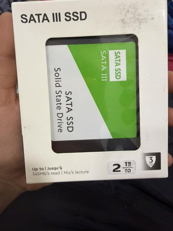 Ssd sata 2 t
ثنين تيرا بايت 
مو مال ( امزوووون) 
جديدددددددد 
السعر  275 قفل توصيل موجود جميع العراق


**إذا كنت صاحب هذا الإعلان وتريد حذفه لأي سبب، رجاءا أرسل رسالة إلى الدعم الفني**