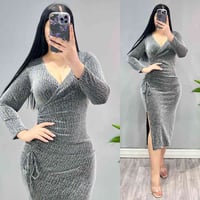 فري سايز • فتحة جانبية • لمعة ستراس