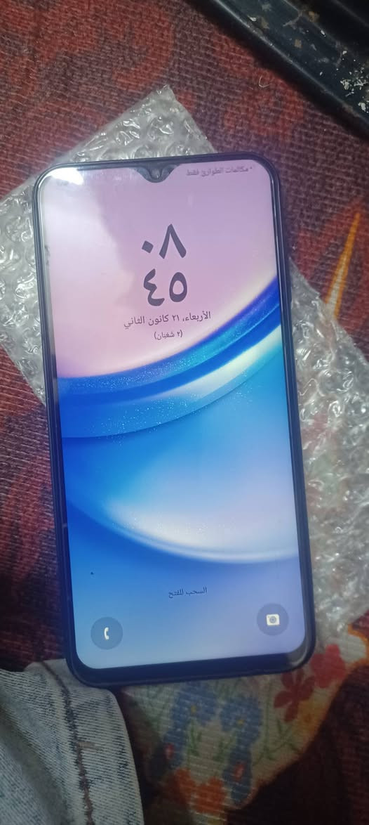 جهاز A15 ذاكره 128مبدل فقط شاشه جهاز جديد سعر 90 قفل رقم ***********
