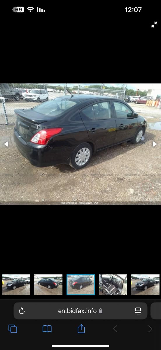 نيسان فيرسا مديل 2019
كفاله من الحادث 
تقرير غرق وارد امريكي صورته موجوده 
للبيع 
سعر 96 وبيه مجال 
واتساب ***********
