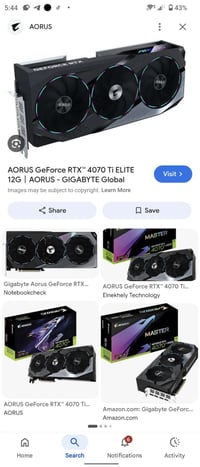 كرت شاشة • 4070ti • Aorus • كارت شاشه • بطاقة رسومات • انفيديا • 4070 ...