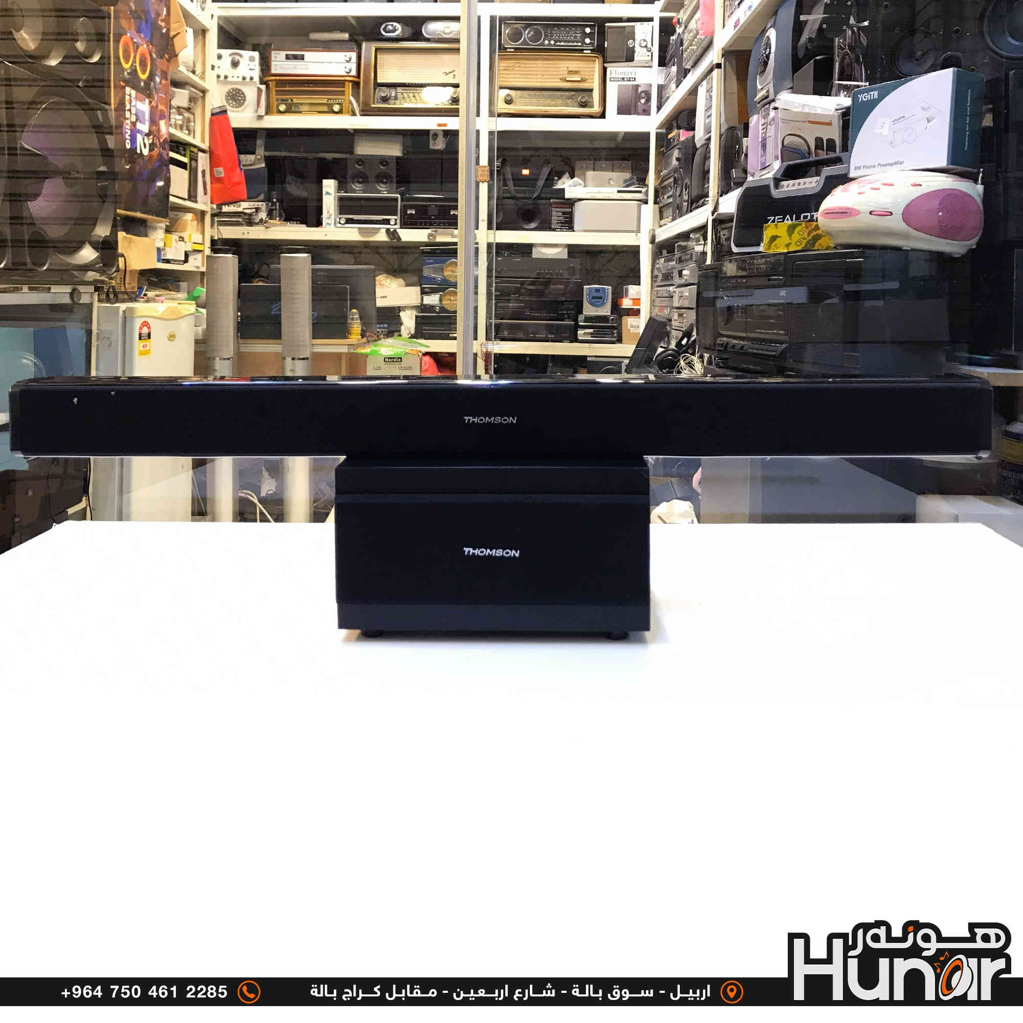 THOMSON 2.1 Soundbar  100 Watts
Model  SB50BT Bluetooth AUX
( کوردی • عربي )

🟢توصيل موجود الي جميع المحافضات
🟡گەياندن هەیە بۆ هەموو شوێنێک

🟠مــعـرض هــونـەر
🔸للـصوتــیات(امبلیفایر• سماعة• رادیو• انتیك• مایكروفون)
🔸عــنـوان• اربیل سوق بالة • شارع اربعین
🔸مـوبایـل• ***********
                   ***********

🔵پـێـشانـگای هــونـەر
🔹بۆ ئامێری دەنگی و کارەبایی(ئیمپلیفایر• سەماعە• ڕادیۆ• مایکرۆفۆن)
🔹ناونیـشان• هەولیر • بازاری لەنگەی ٤۰م
🔹مـــۆبـایـل• 
***********
***********

•••••••••••••••••••••••••••••••••••••••••••••••••••
#iraq #kurdistan #duhok #zaxo #hawler #karbala #slemani #erbil #baghdad #kurd #kurdish #akre  #karkuk #kuwait #najaf
#amplifier #audio #subwoofer #sound #music #audiophile #bass #stereo #amplifiers #speaker #soundsystem #speakers
#اربيل #العراق #بغداد
