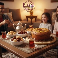 كيكة لاڤا بحبات الشوكولاتة داخل كعدة عائلية عراقية مع شاي الذ كيك هشاش...