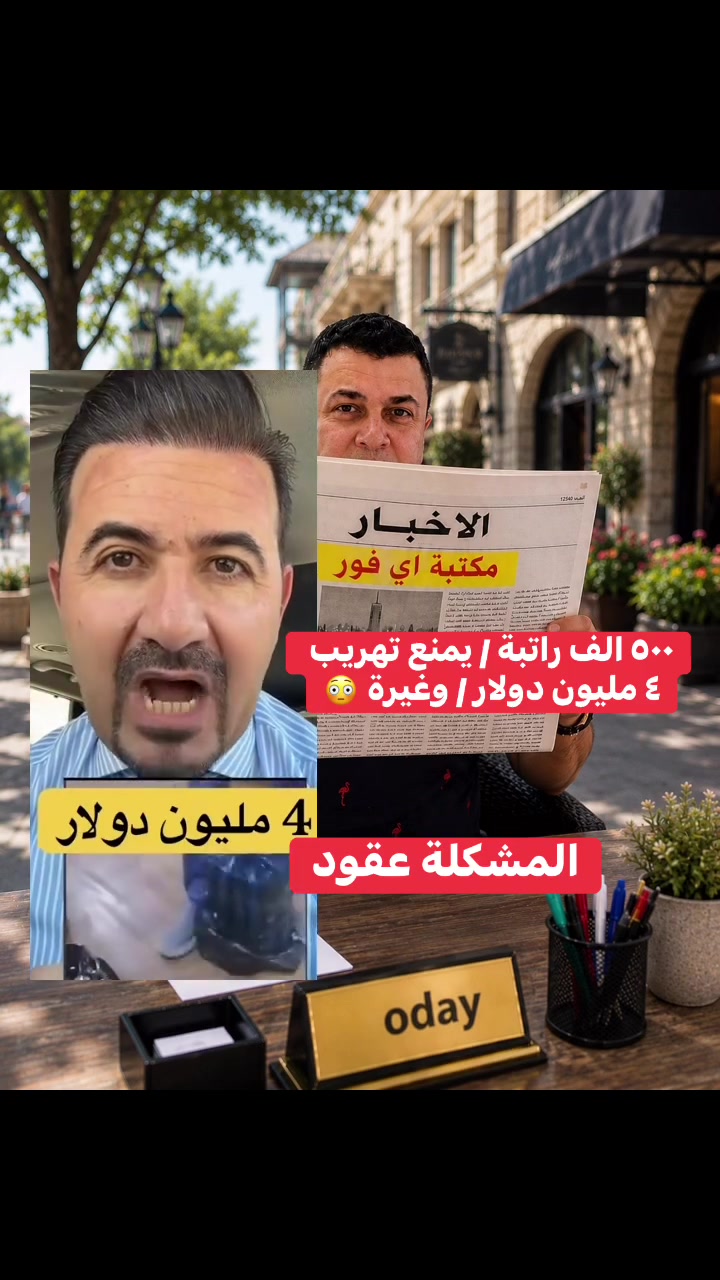 منتسبين ٢ يفشلون عملية تهريب ٤ مليون دولار وما يقبلون ياخذون رشوة / 

الي ميز هذه العملية واعتقال المطلوبين انه لم تسرب اي معلومة منهاوبدأت كلها في وقت واحد وحققت اهدافها
الاعلامي صادق الشمري قناة العراقية 
مكتبة اي فور 
A4
الجادرية مقابل جامعة بغداد - خلف مول الواحة 
معرف التلغرام / للاستفسار والعمل معرف التلغرام الموجود /// بالنسبة لبقية الاستفسارات الخاصة كلها موضحها في فيديوات وناشرها... او يكون الاستفسار مباشر يعني الا تجي للمكتبة /// لان الاعداد كثيرة وهائلة....
A4_04@
قناة الفيس بوك لمكتبة اي فور الجادرية ///  
 https://www.facebook.com/profile.php?id=61583747155691
قناة التلغرام للمكتبة 
https://t.me/A4_oday
رقم الموبايل للمكتبة / فقط للعمل / والاعلان والحجز لا غير // وليس للاستفسار / 
***********
اوقات دوام المكتبة 
من الساعة السابعة صباحا - - لغاية السادسة عصرا
يوم الجمعة عطلتنا
للتقديم للطلاب الجدد
يوجد استنساخ عظم عاج بشكل جيد شبيه للاصلي
التصديقات
ترجمة
فتح ملف دراسي 
معادلة الشهادة
ملء الاستمارة الالكترونية للطلبة المقبولين الجدد
اتمام عملية التسجيل في جامعة بغداد للطلبة الجدد
اتمام التسجيل للقبول المباشر للطلبة المقبولين التربية الرياضية
التقديم على الدراسة الصباحية الموازي
استنساخ عظم عاج باجات هوية طالب موظف اي مستمسك نكدر نسويه عظم عاج بشكل واضح #صيانةعدي #مكتبةA4 #مكتبةa4 #قناةالتلغرامA4_Oday
يوجد استساخ عظم عاج يوجد استنساخ خرائط كبيرة التقديم للطلبة الجدد في الجامعات والكليات المسائية الحكومية والاهلية 
كل ما يخص التقديم على الدراسات خارج العراق معادلة الشهادة فتح ملف دراسي في دائرة البعثات

المصادر الموثوقة دائما 
وزارة التعليم العالي والبحث العلمي
وزارة التربية
الاعلامي صادق الشمري القناة العراقية 
وزارة الداخلية
وزارة الدفاع 
قناة الشهداء
